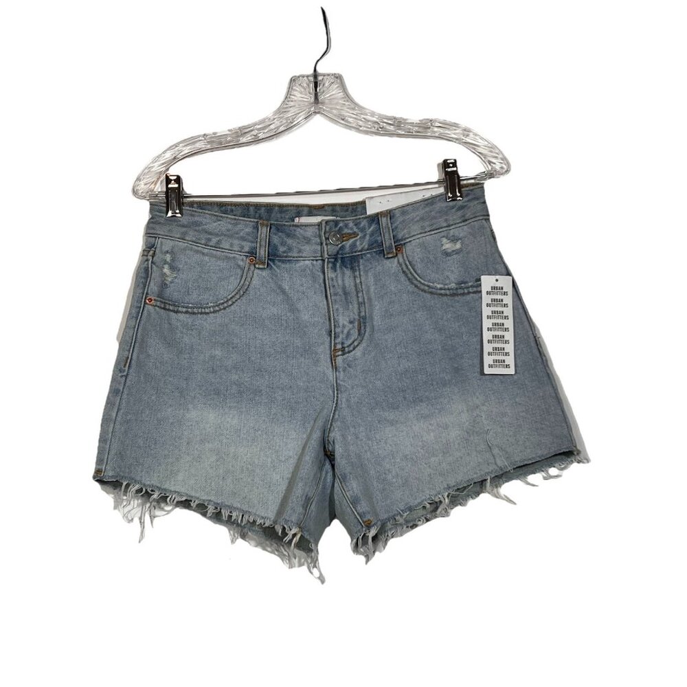 BDG Urban Outfitters Shorts Womens Size 27 Light‎ Denim Raw Hem  NWT